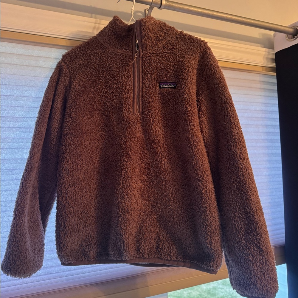 Patagonia Brown Sherpa Quarter-Zip Jacket